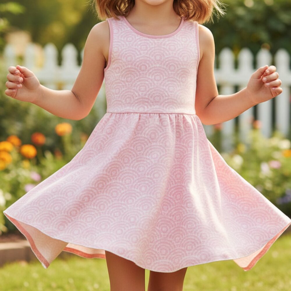 NWT Girls’ Sleeveless Pink Dress Size 8